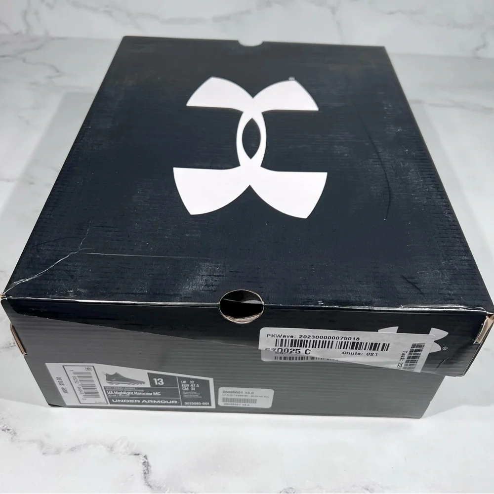 Under Armor UA Highlight Hammer MC Black Football Cleats